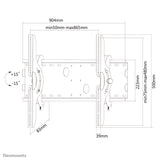Neomounts PLASMA-W200BLACK tv-beslag 2,16 m (85") Sort
