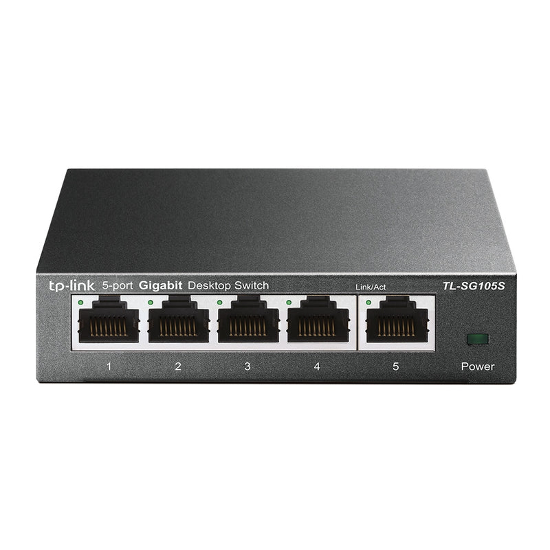 TP-Link TL-SG105S Ikke administreret Gigabit Ethernet (10/100/1000) Sort