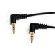 StarTech.com 0.3m Angle M/M lydkabel 0,3 m 3.5mm Sort