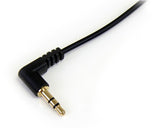 StarTech.com MU1MMSRA lydkabel 0,3 m 3.5mm Sort