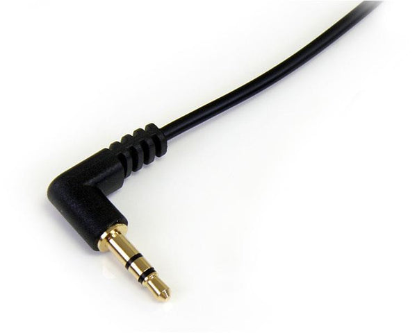 StarTech.com MU1MMSRA lydkabel 0,3 m 3.5mm Sort