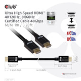 CLUB3D CAC-1371 HDMI-kabel HDMI Type A (Standard) Sort