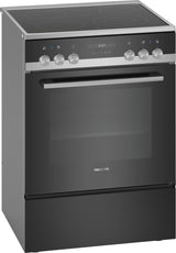 Siemens iQ500 HK9S5A240 komfur og ovn Fritstående komfur Elektrisk Keramisk Sort