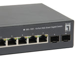 LevelOne GEP-1051 netværksswitch Administreret L2/L3/L4 Gigabit Ethernet (10/100/1000) Strøm over Ethernet (PoE) Sort