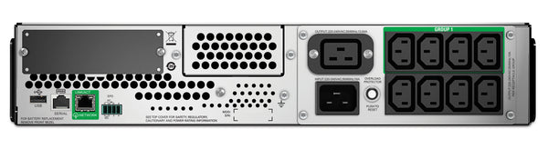 APC Smart-UPS 2200VA LCD RM 2U 230V with SmartConnect UPS-enhed Interaktivt indgangsstik 2,2 kVA 1980 W 9 AC stikkontakt(er)