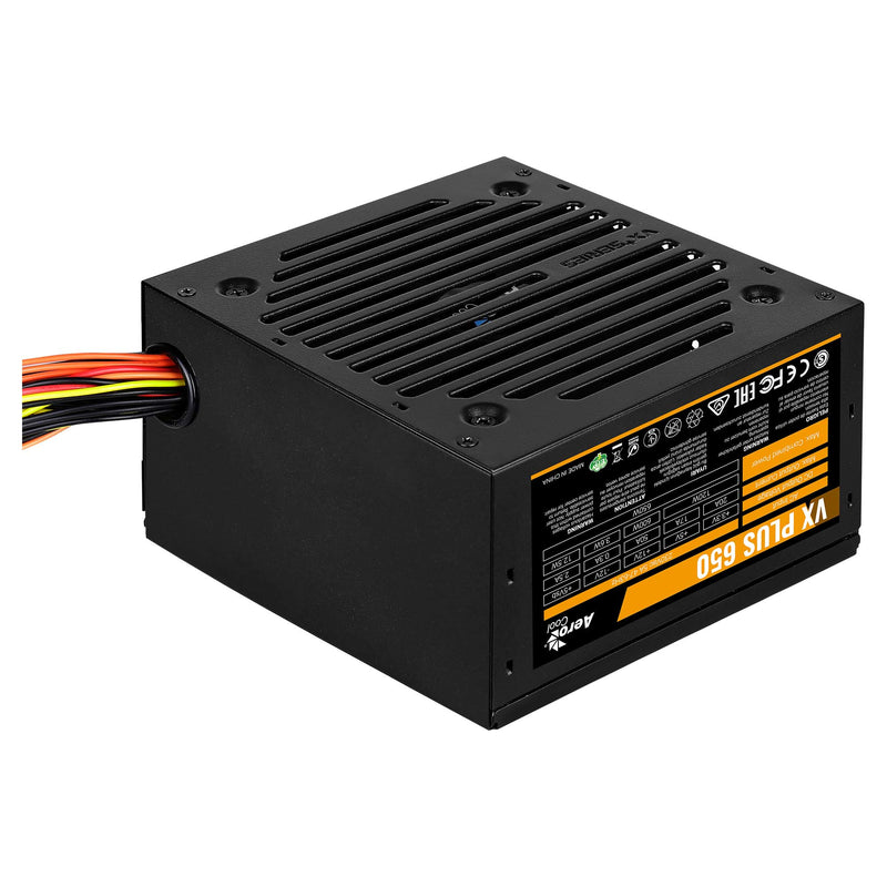 Aerocool VX PLUS 650 enhed til strømforsyning 650 W 20+4 pin ATX ATX Sort