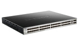 D-Link DGS-3130-54S Administreret L3 Sort, Grå