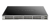 D-Link DGS-3130-54S Administreret L3 Sort, Grå