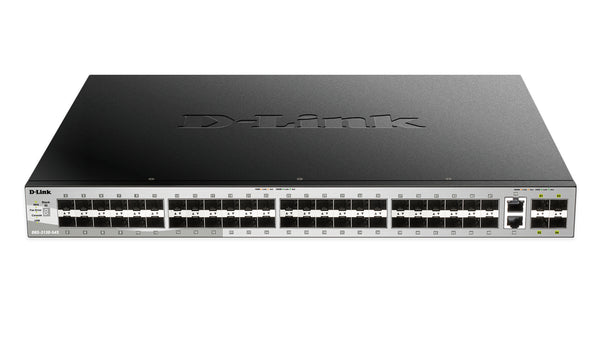 D-Link DGS-3130-54S Administreret L3 Sort, Grå