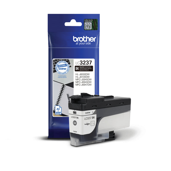 Brother LC3237BK blækpatron 1 stk Original Standard udbytte Sort