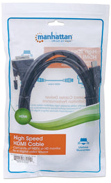 Manhattan 372510 videokabel adapter 3 m HDMI Type A (Standard) DVI-D Sort