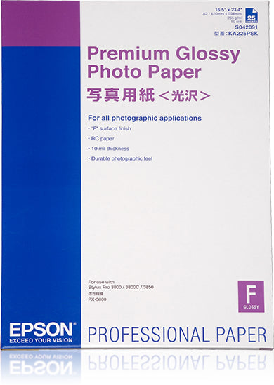 Epson Premium Glossy Photo Paper A2 Glans