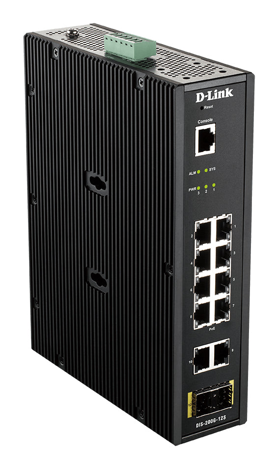 D-Link DIS-200G-12S netværksswitch Administreret L2 Gigabit Ethernet (10/100/1000) Sort
