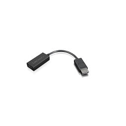 Lenovo 4X90R61023 videokabel adapter 0,225 m DisplayPort HDMI Type A (Standard) Sort