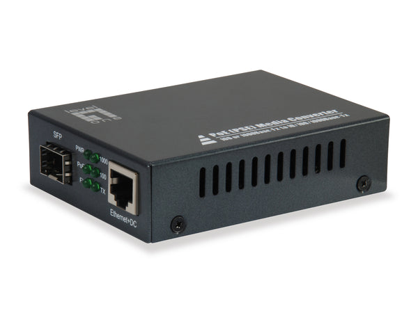 LevelOne GVT-2012 netværksomformer til medie 1000 Mbit/s Sort