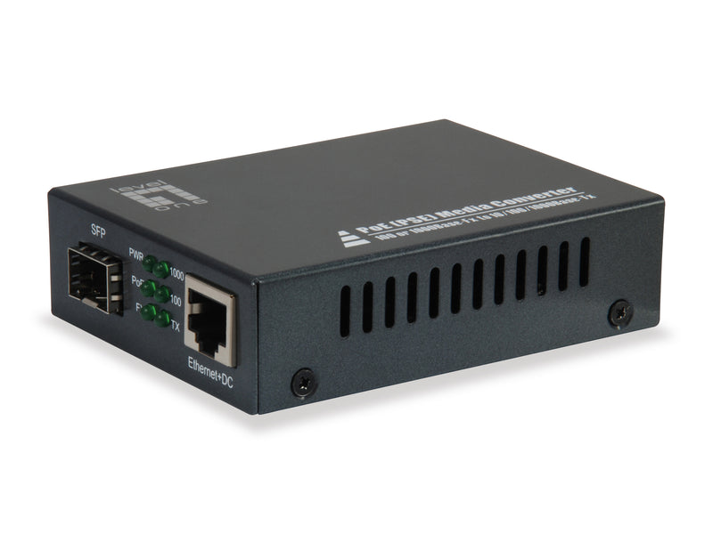 LevelOne GVT-2012 netværksomformer til medie 1000 Mbit/s Sort