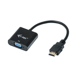 i-tec HDMI2VGAADA videokabel adapter 0,15 m HDMI VGA Sort
