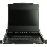 StarTech.com RKCOND17HD rack-konsol 43,9 cm (17.3") 1920 x 1080 pixel Stål Sort 1U