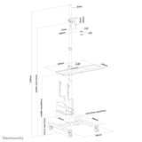 Neomounts FPMA-MOBILE1700 multimedie vogn & stand Sort