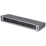 StarTech.com DK30CH2DEPUE dockingstation Ledningsført USB 3.2 Gen 1 (3.1 Gen 1) Type-C Sort, Sølv