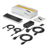 StarTech.com DK30CH2DEPUE dockingstation Ledningsført USB 3.2 Gen 1 (3.1 Gen 1) Type-C Sort, Sølv