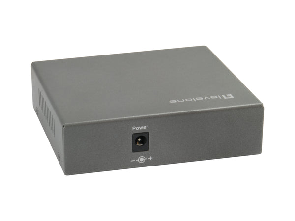 LevelOne GEP-0523 netværksswitch Gigabit Ethernet (10/100/1000) Strøm over Ethernet (PoE) Sort