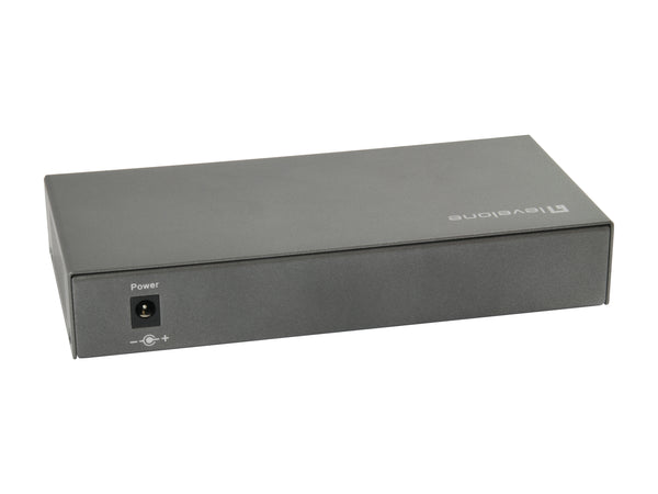 LevelOne GEP-0823 netværksswitch Gigabit Ethernet (10/100/1000) Strøm over Ethernet (PoE) Sort