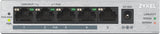 Zyxel GS1005HP Ikke administreret Gigabit Ethernet (10/100/1000) Strøm over Ethernet (PoE) Sølv