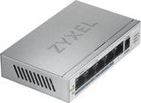 Zyxel GS1005HP Ikke administreret Gigabit Ethernet (10/100/1000) Strøm over Ethernet (PoE) Sølv