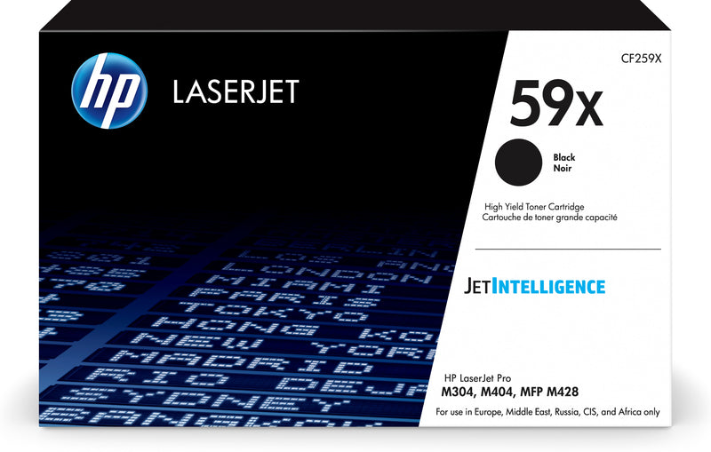 HP 59X High Yield Black Original LaserJet Toner Cartridge tonerpatron 1 stk