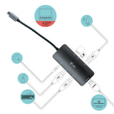 i-tec Metal C31NANODOCKPD dockingstation Ledningsført USB 3.2 Gen 1 (3.1 Gen 1) Type-C Sølv, Turkis