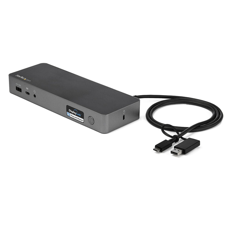 StarTech.com DK30C2DPPDUE dockingstation Ledningsført USB 3.2 Gen 1 (3.1 Gen 1) Type-C Sort, Grå