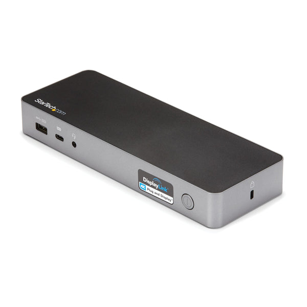 StarTech.com DK30C2DPPDUE dockingstation Ledningsført USB 3.2 Gen 1 (3.1 Gen 1) Type-C Sort, Grå
