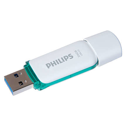 Philips FM25FD75B USB-nøgle 256 GB USB Type-A 3.2 Gen 1 (3.1 Gen 1) Turkis, Hvid