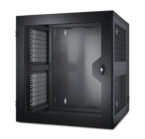 APC NetShelter WX 13U Vægmonteret stativ Sort