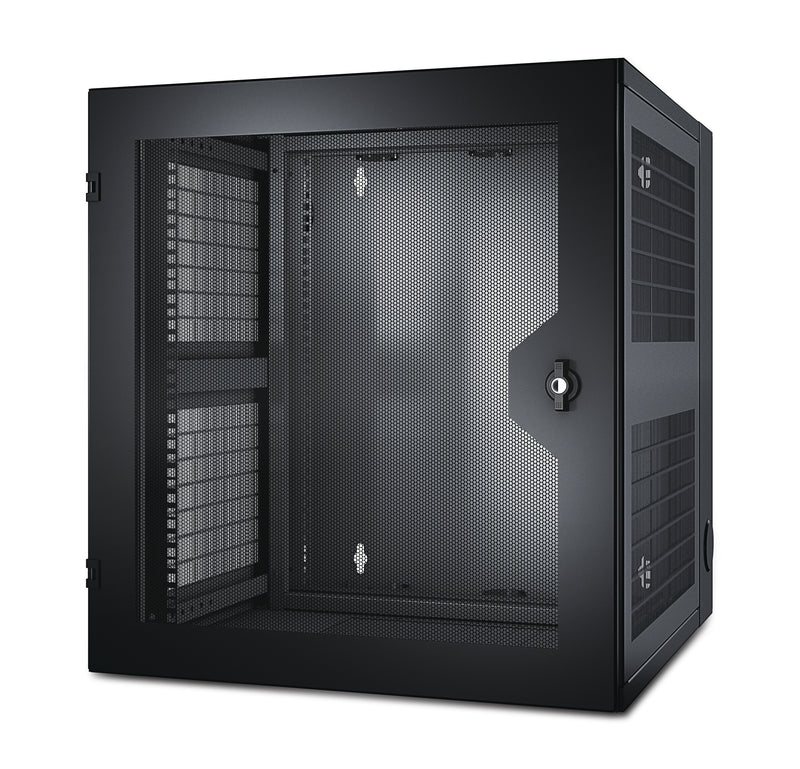 APC NetShelter WX 13U Vægmonteret stativ Sort