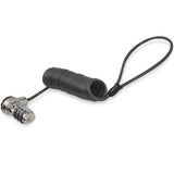 StarTech.com LTLOCK3DCOIL kabellås Sort, Rustfrit stål 1,8 m