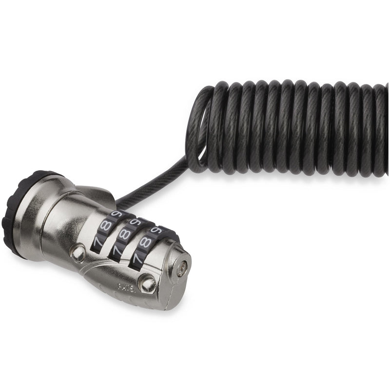 StarTech.com LTLOCK3DCOIL kabellås Sort, Rustfrit stål 1,8 m