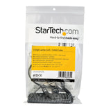 StarTech.com LTLOCK3DCOIL kabellås Sort, Rustfrit stål 1,8 m