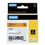 DYMO 12mm RHINO Coloured vinyl etiketbånd D1