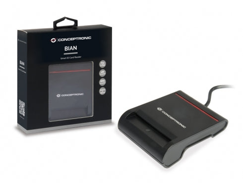 Conceptronic SCR01B smartcard læser USB USB 2.0 Sort
