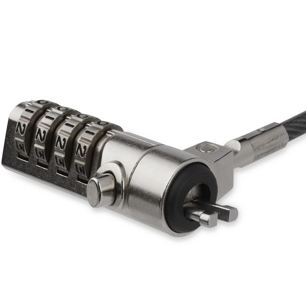 StarTech.com LTLOCK4D kabellås Sort, Sølv 2 m