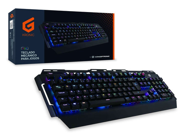 Conceptronic KRONIC tastatur Spil USB QWERTY Portugisisk Sort