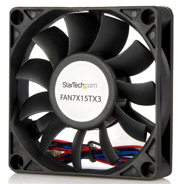 StarTech.com FAN7X15TX3 Computerkølesystem Computerkabinet Ventilator 7 cm Sort