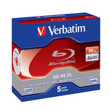Verbatim BD-RE DL 50GB 2 x 5 Pack Jewel Case 5 stk