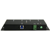StarTech.com ST4300USBM interface hub USB 3.2 Gen 1 (3.1 Gen 1) Type-B 5000 Mbit/s Sort