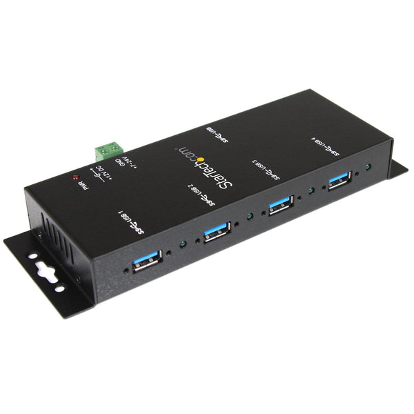 StarTech.com ST4300USBM interface hub USB 3.2 Gen 1 (3.1 Gen 1) Type-B 5000 Mbit/s Sort