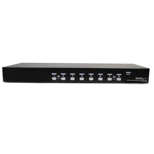 StarTech.com SV831DUSBAU KVM Switch Stativ-montering Sort