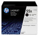 HP 55X 2-pack High Yield Black Original LaserJet Toner Cartridges tonerpatron 2 stk