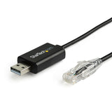 StarTech.com ICUSBROLLOVR kabel kønsskifter RJ-45 USB 2.0 Type-A Sort